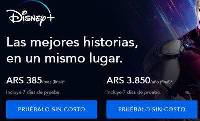 Cómo contratar Disney Plus en Argentina